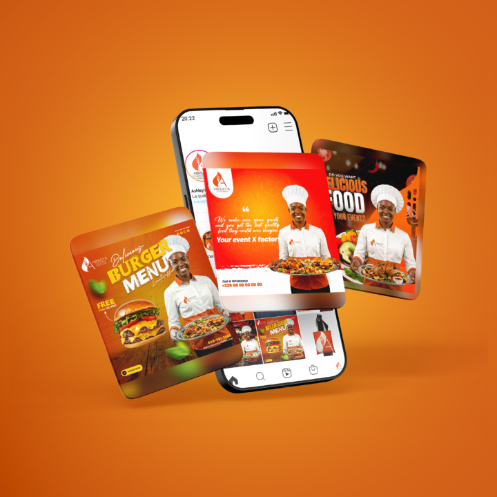 Ashley's Catering Brand Identity by nafsicomms