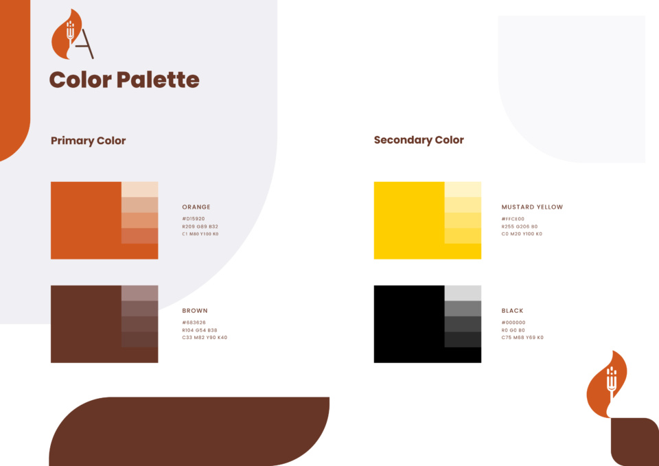 Ashley's Catering Brand Identity by nafsicomms
