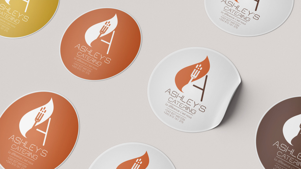 Ashley's Catering Brand Identity by nafsicomms