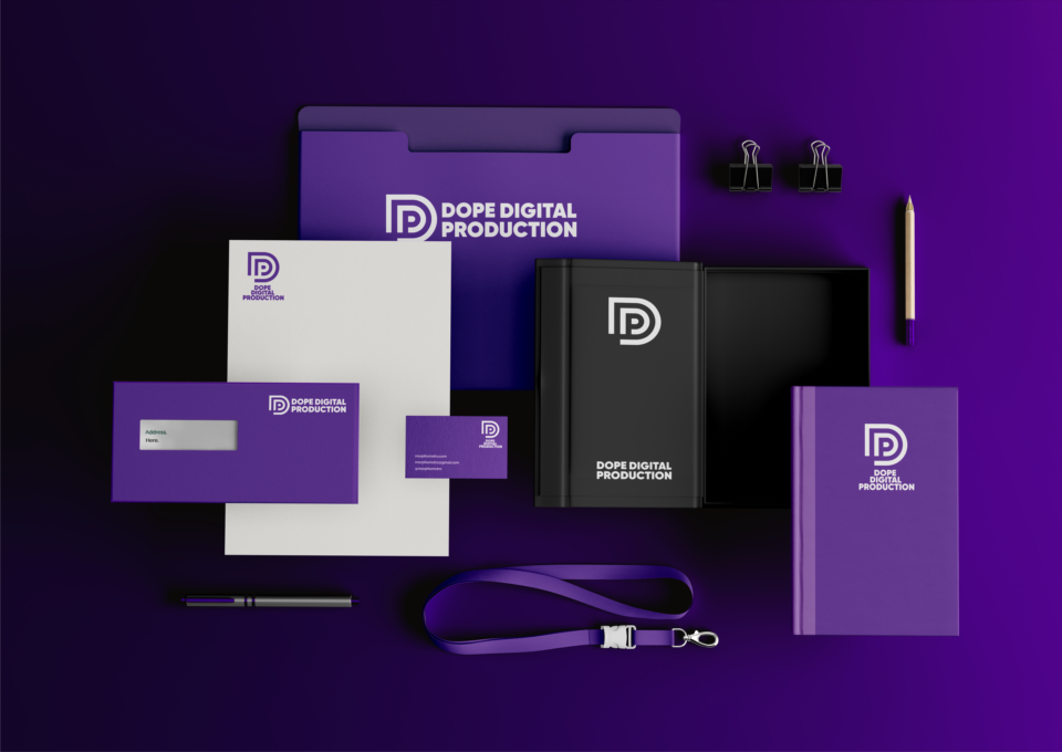 Dope Digital Production Brand Identity by Nafsicomms